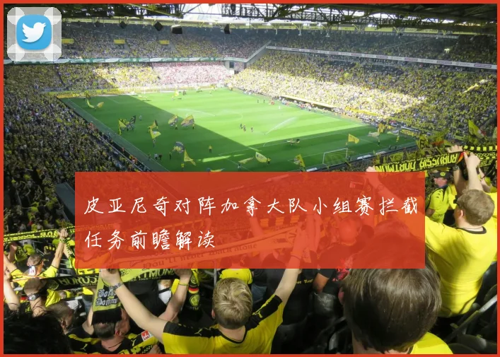 皮亚尼奇对阵加拿大队小组赛拦截任务前瞻解读