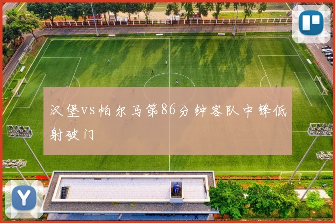 汉堡vs帕尔马第86分钟客队中锋低射破门